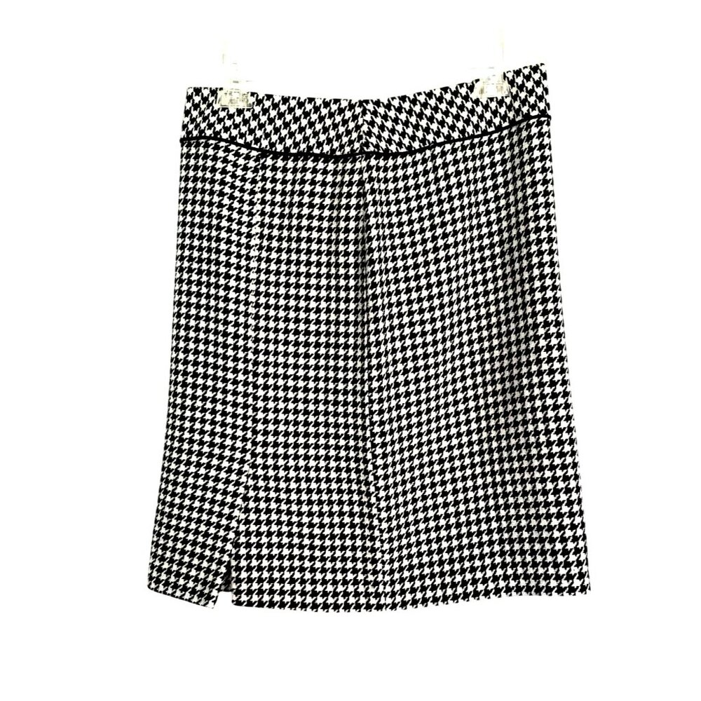 ALEX MARIE- WOMENS BLACK /WHITE ZIP-UP CLOSURE KNEE LENGHT SKIRT SIZE 10